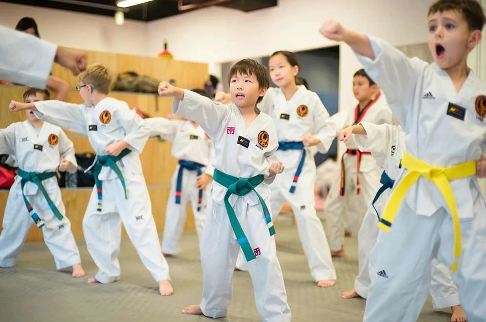 Kids getting fit and active through martial arts