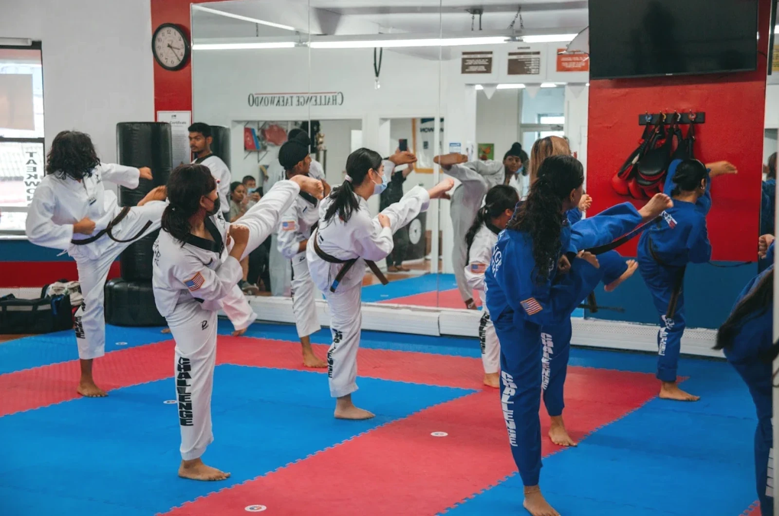 Taekwondo self-defense training at Challenge TaeKwonDo
